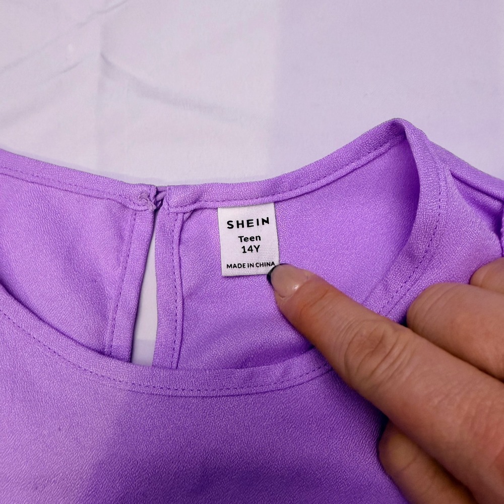 Girls‎ Purple Dress Shirt - Picture 6 of 10